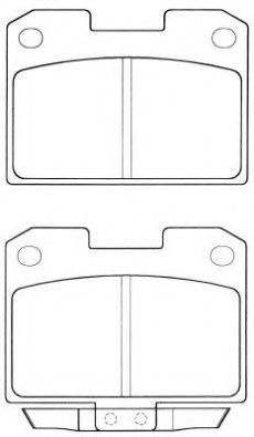 Комплект тормозных колодок, дисковый тормоз AISIN ASN-2043