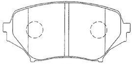 Комплект тормозных колодок, дисковый тормоз AISIN E1N054
