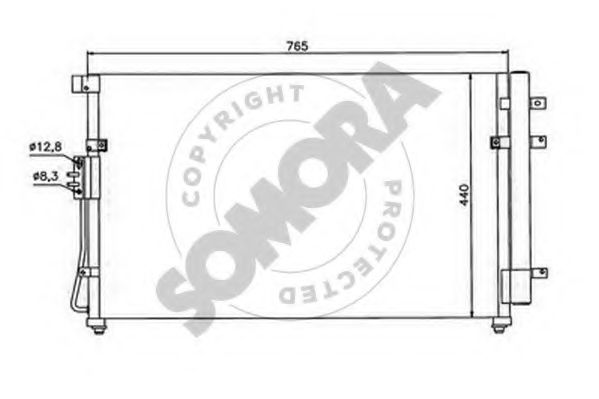 Конденсатор, кондиционер SOMORA 115160