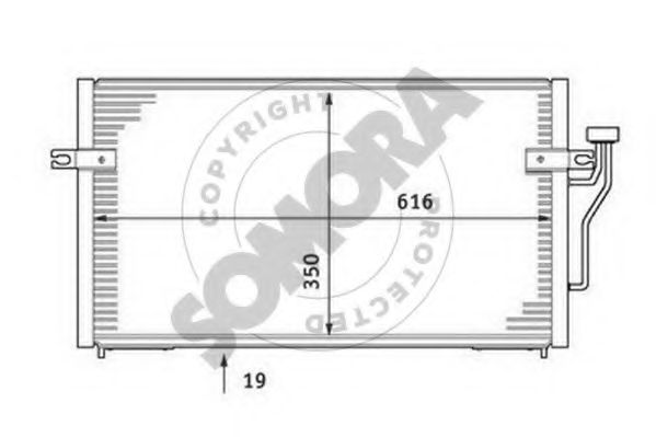 Конденсатор, кондиционер SOMORA 186060A