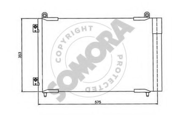 Конденсатор, кондиционер SOMORA 221360B