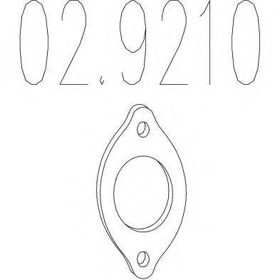 Прокладка, труба выхлопного газа MTS 02.9210