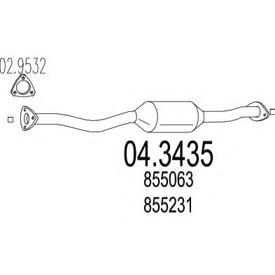 Катализатор MTS 04.3435