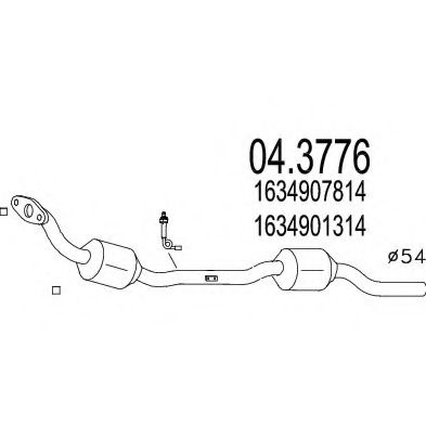 Катализатор MTS 04.3776