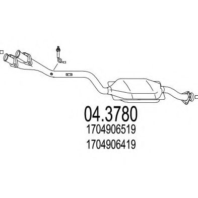 Катализатор MTS 04.3780
