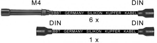 Комплект проводов зажигания BBT ZK925