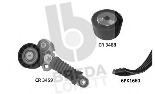 Поликлиновой ременный комплект BREDA  LORETT KCA0048