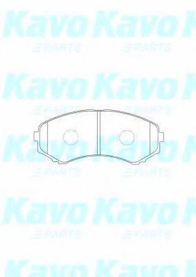 Комплект тормозных колодок, дисковый тормоз KAVO PARTS BP-4575