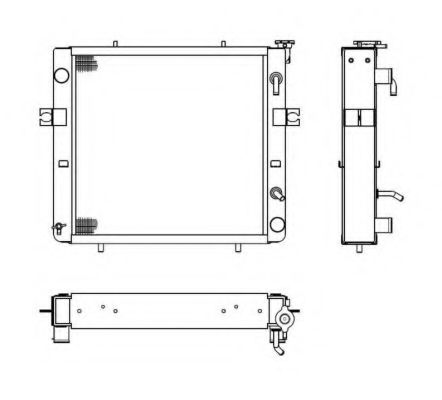 Радиатор, охлаждение двигателя NRF 52280