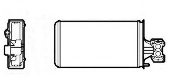 Теплообменник, отопление салона NRF 53624