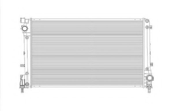 Радиатор, охлаждение двигателя NRF 53835