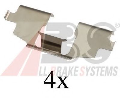 Комплектующие, колодки дискового тормоза A.B.S. 1675Q