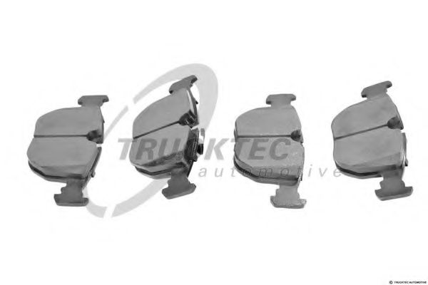 Комплект тормозных колодок, дисковый тормоз TRUCKTEC AUTOMOTIVE 08.34.100
