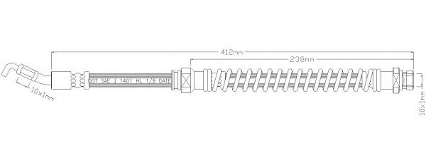 Тормозной шланг REMKAFLEX 2910