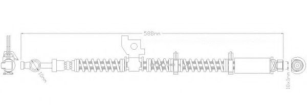 Тормозной шланг REMKAFLEX 3815