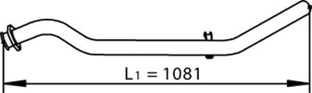 Труба выхлопного газа ERNST 186544