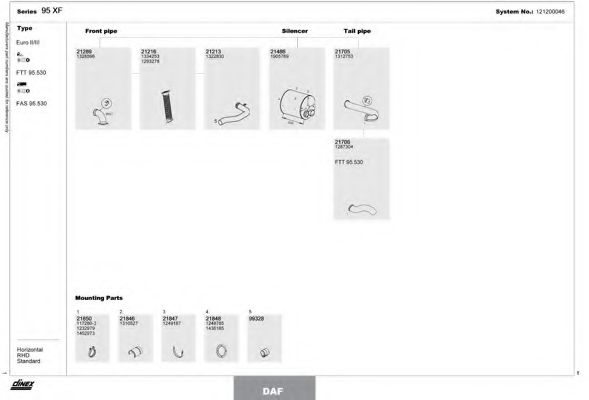 Система выпуска ОГ DINEX 121200046