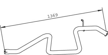 Труба выхлопного газа DINEX 36603