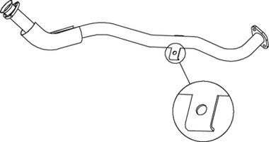Труба выхлопного газа DINEX 66112