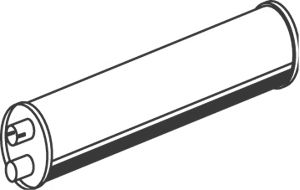 Средний / конечный глушитель ОГ DINEX 50363