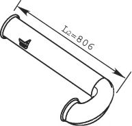 Труба выхлопного газа DINEX 21777