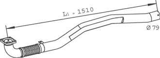 Труба выхлопного газа DINEX 29240
