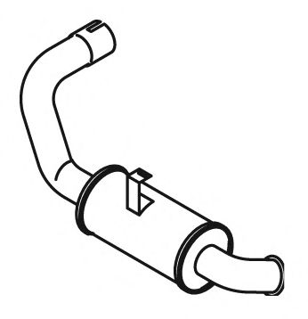 Глушитель выхлопных газов конечный ZARA 9781