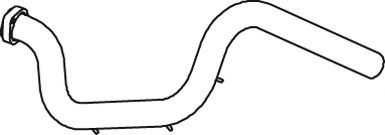 Труба выхлопного газа DINEX 54257