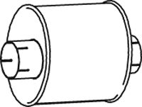 Средний / конечный глушитель ОГ DINEX 69322