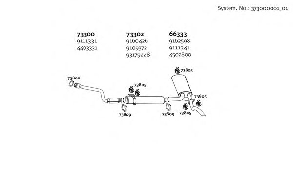 Система выпуска ОГ DINEX 373000001_01
