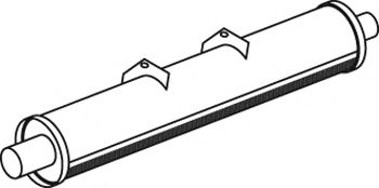 Средний / конечный глушитель ОГ DINEX 15313