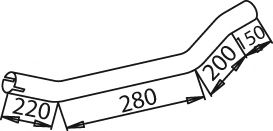 Труба выхлопного газа IMASAF 4535