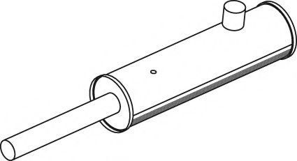 Средний / конечный глушитель ОГ DINEX 19303