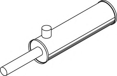 Средний / конечный глушитель ОГ DINEX 19304