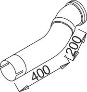 Труба выхлопного газа DINEX 54139