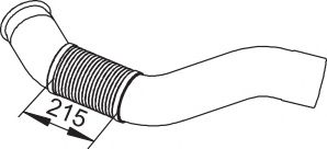 Труба выхлопного газа DINEX 54185