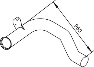 Труба выхлопного газа DINEX 22169