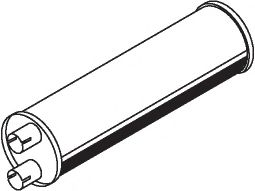 Средний / конечный глушитель ОГ IMASAF 4217