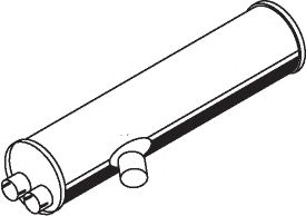 Средний / конечный глушитель ОГ BORGES 3801