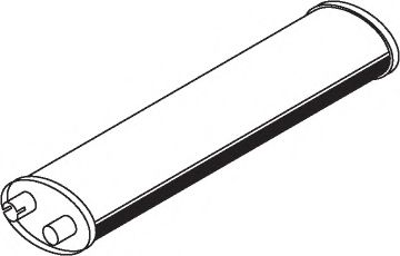 Средний / конечный глушитель ОГ DINEX 50413