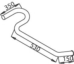 Труба выхлопного газа BORGES 3235