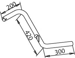 Труба выхлопного газа DINEX 50630