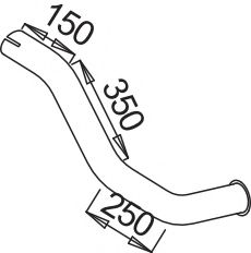 Труба выхлопного газа IMASAF 4297