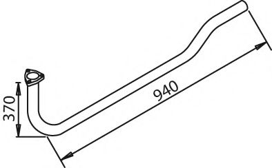 Труба выхлопного газа BORGES 2720