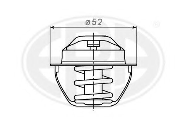Термостат, охлаждающая жидкость ERA 350394
