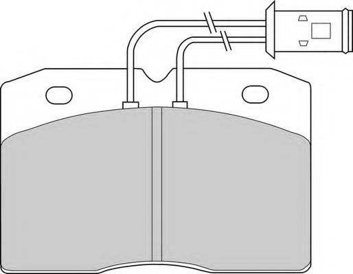Комплект тормозных колодок, дисковый тормоз NECTO FD6139V