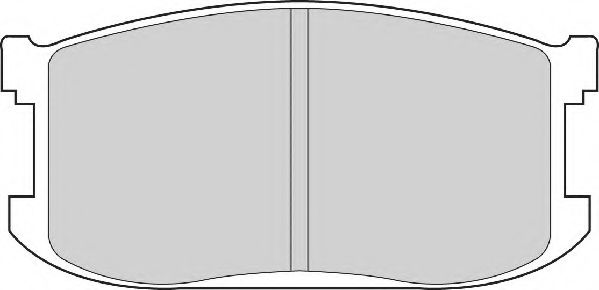 Комплект тормозных колодок, дисковый тормоз NECTO FD6194A