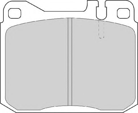 Комплект тормозных колодок, дисковый тормоз NECTO FD4093A