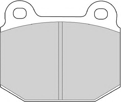 Комплект тормозных колодок, дисковый тормоз NECTO FD6969A