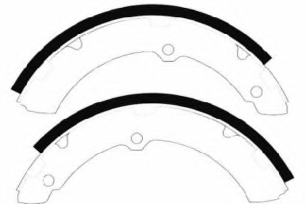 Комплект тормозных колодок NECTO N1605